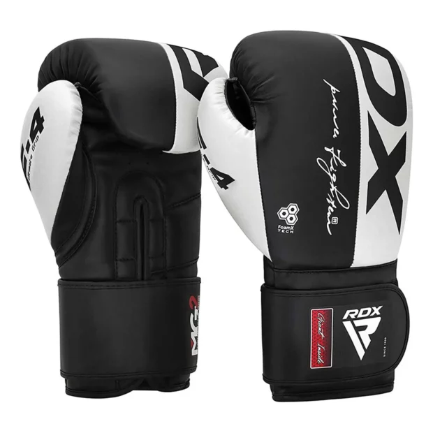 GANTS DE BOXE RDX F4 - BLANC & NOIR