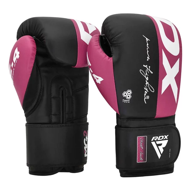 GANTS DE BOXE RDX F4 - ROSE & NOIR