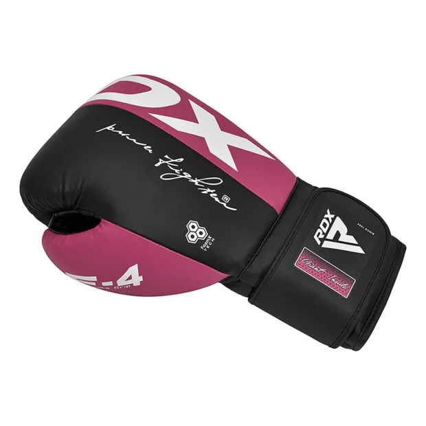 GANTS DE BOXE RDX F4 - ROSE & NOIR – Image 2