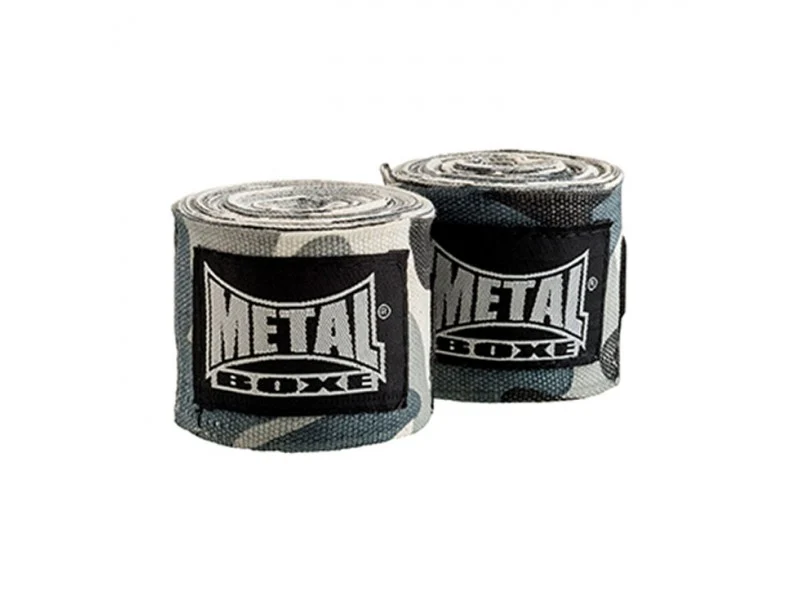 BANDES DE BOXE 4m - GRIS MILITAIRE - METAL BOXE