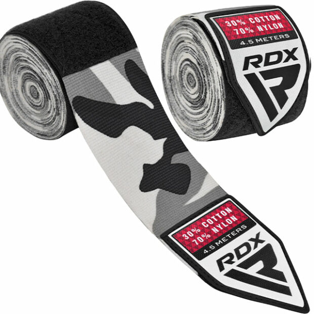 BANDES DE BOXE 4.5m - CAMOUFLAGE GRIS - RDX – Image 4