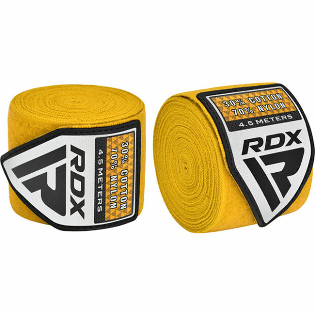 BANDES DE BOXE 4.5m - JAUNE - RDX – Image 5