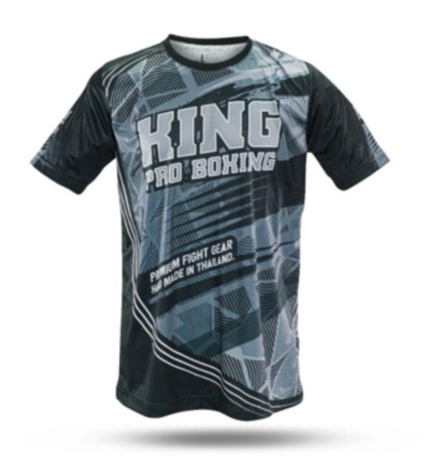 T-SHIRT MAILLOT FLAG 1 - GRIS - KING PRO BOXING