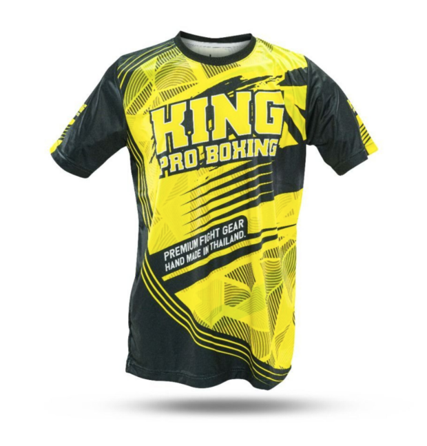 T-SHIRT MAILLOT FLAG 3 - JAUNE - KING PRO BOXING