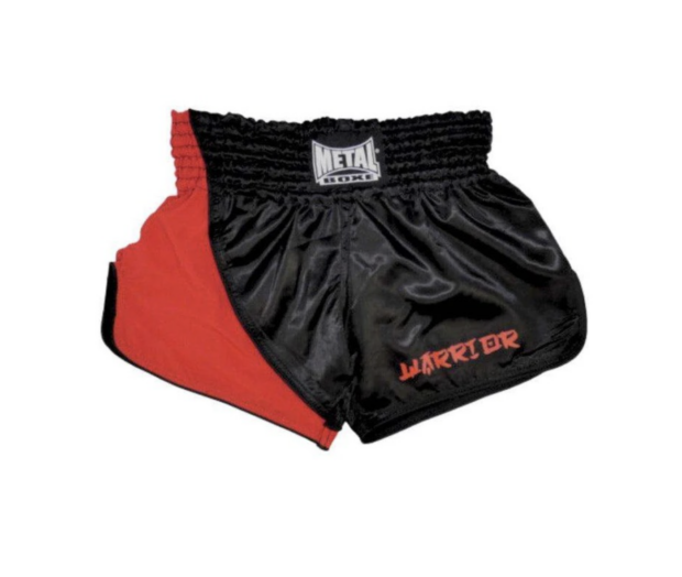 SHORT KICK/THAI WARRIOR - NOIR/ROUGE - METAL BOXE