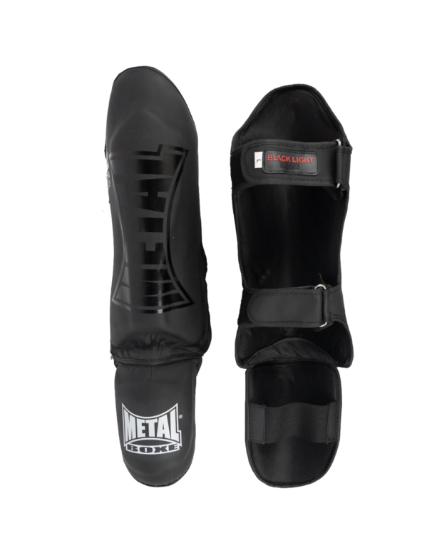 PROTEGE-TIBIAS + PIEDS BLACK LIGHT - METAL BOXE