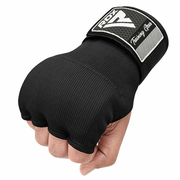 SOUS GANTS GEL AVEC SANGLES POIGNETS - NOIR - RDX