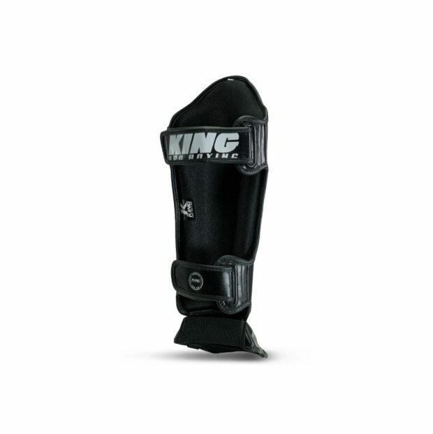 PROTÈGE-TIBIAS KPB/SG SPARTAN 1 - NOIR/GRIS - KING PRO BOXING – Image 2