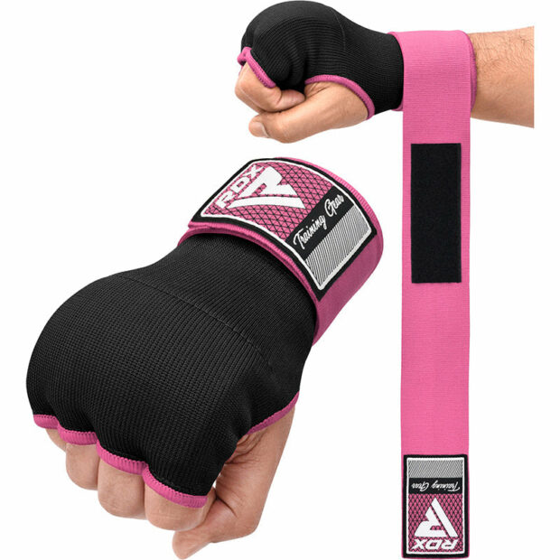 SOUS GANTS GEL AVEC SANGLES POIGNETS - ROSE - RDX – Image 4