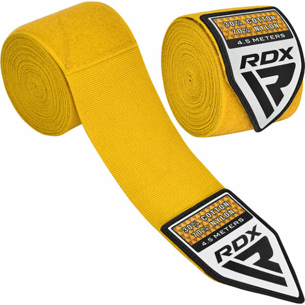 BANDES DE BOXE 4.5m - JAUNE - RDX – Image 4