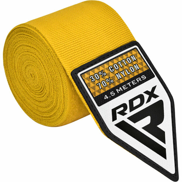 BANDES DE BOXE 4.5m - JAUNE - RDX