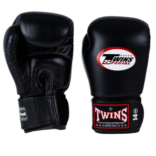 GANTS DE BOXE BG-N V2 - BLACK -  TWINS